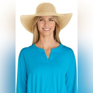 Coolibar Perla Packable Wide Brim Hat UPF 50